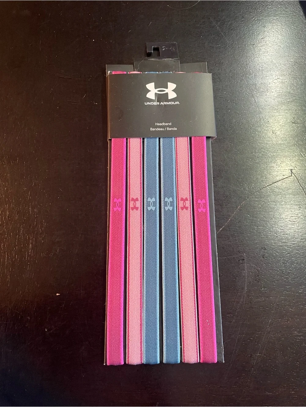 Under Armour Women’s Pink and Blue Stretch Performance Headbands - 6 Pack
